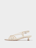 Rhonda Leather Kitten-Heel Sandals - Image 1