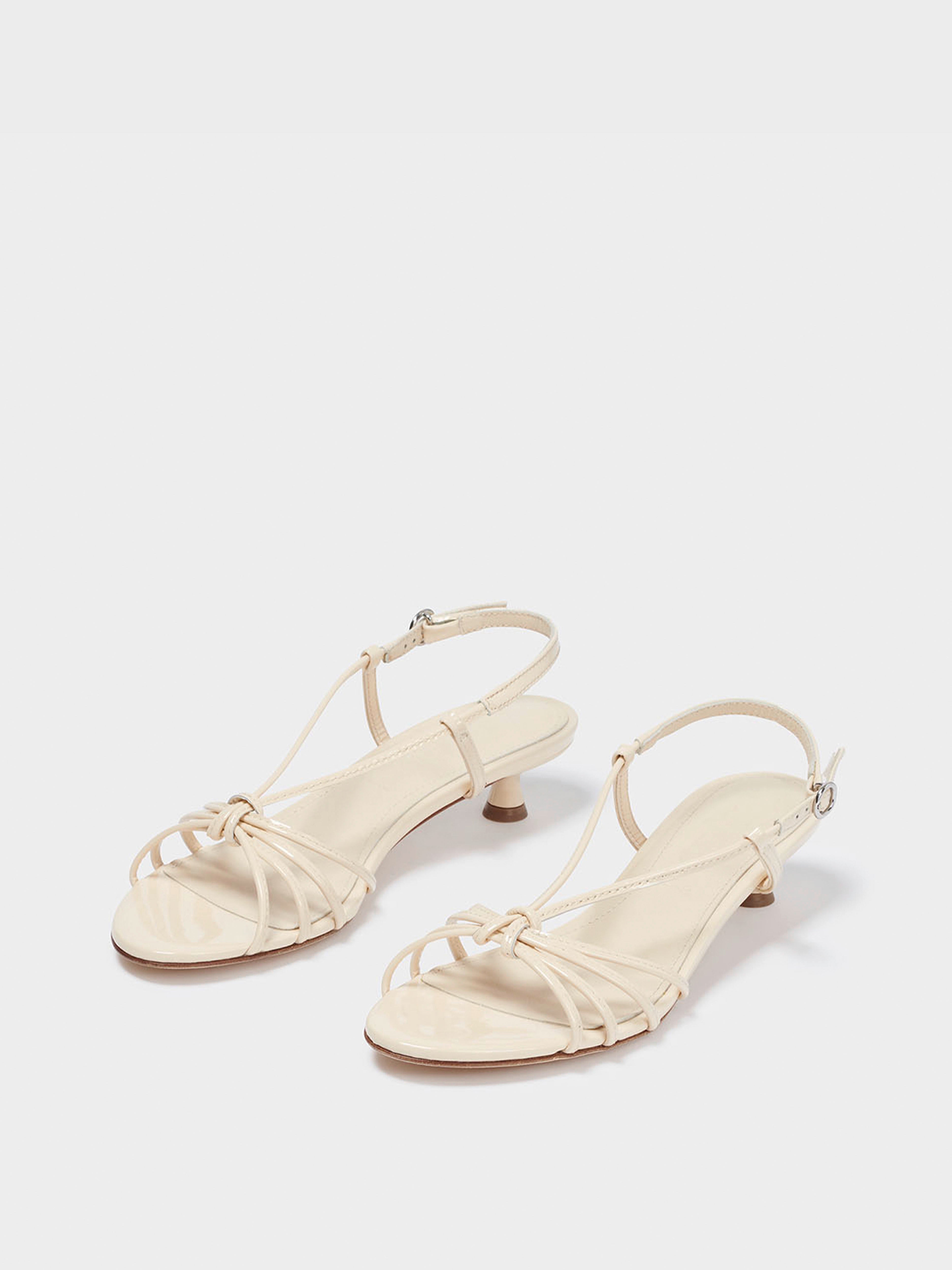 Rhonda Leather Kitten-Heel Sandals - Image 2