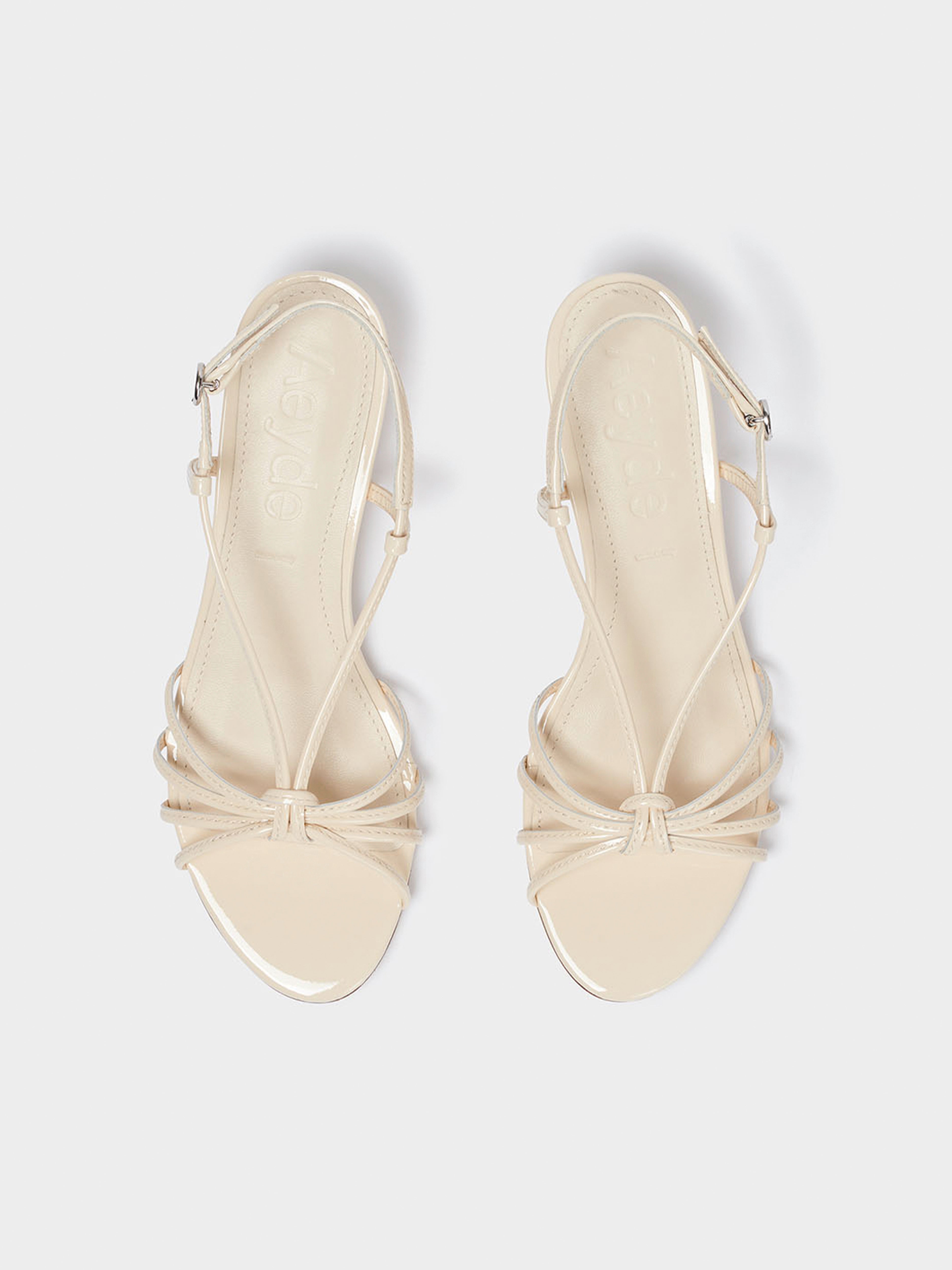Rhonda Leather Kitten-Heel Sandals - Image 4