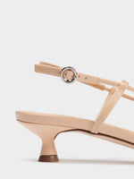 Rhonda Leather Kitten-Heel Sandals - Image 3