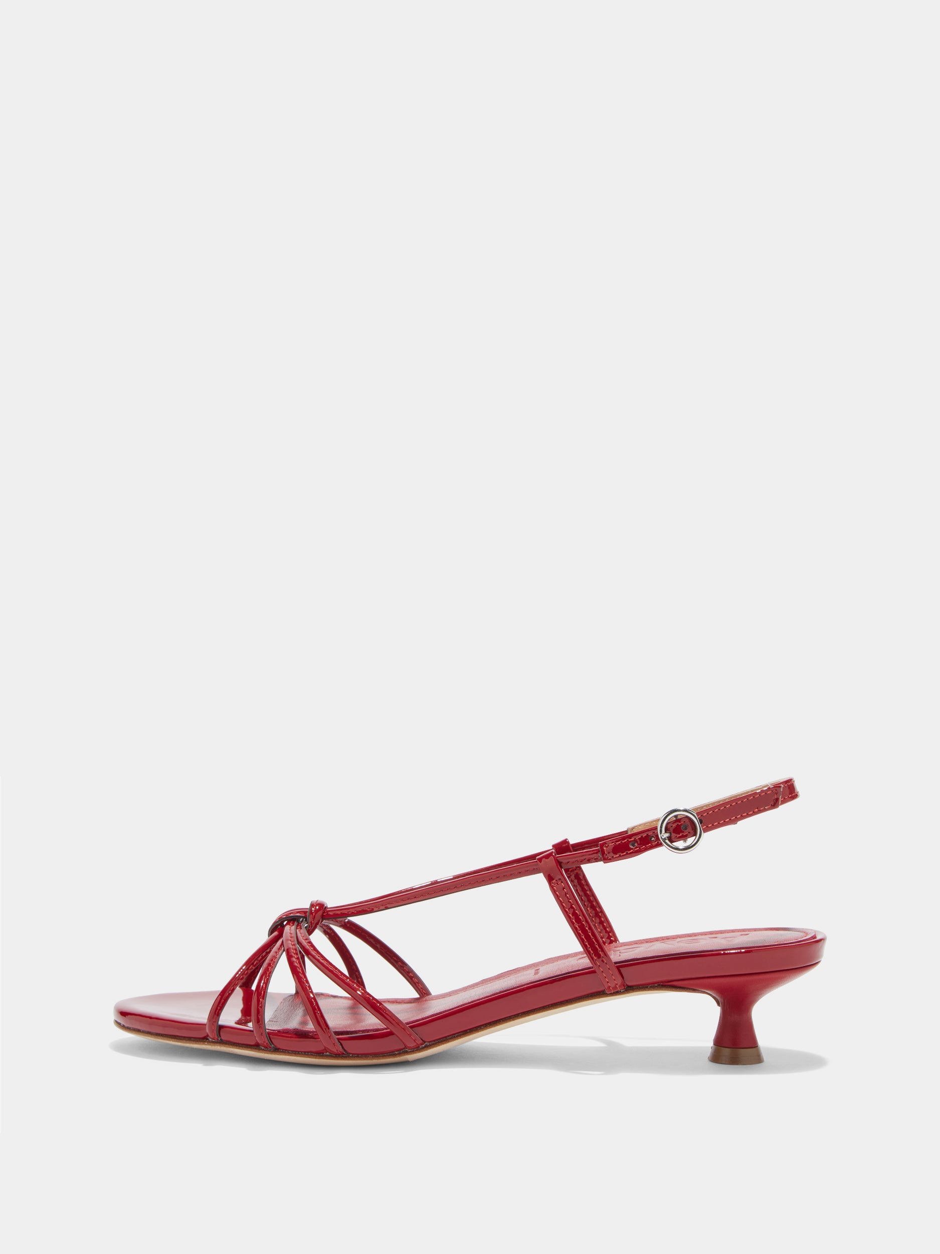 Rhonda Leather Kitten-Heel Sandals – Aeyde