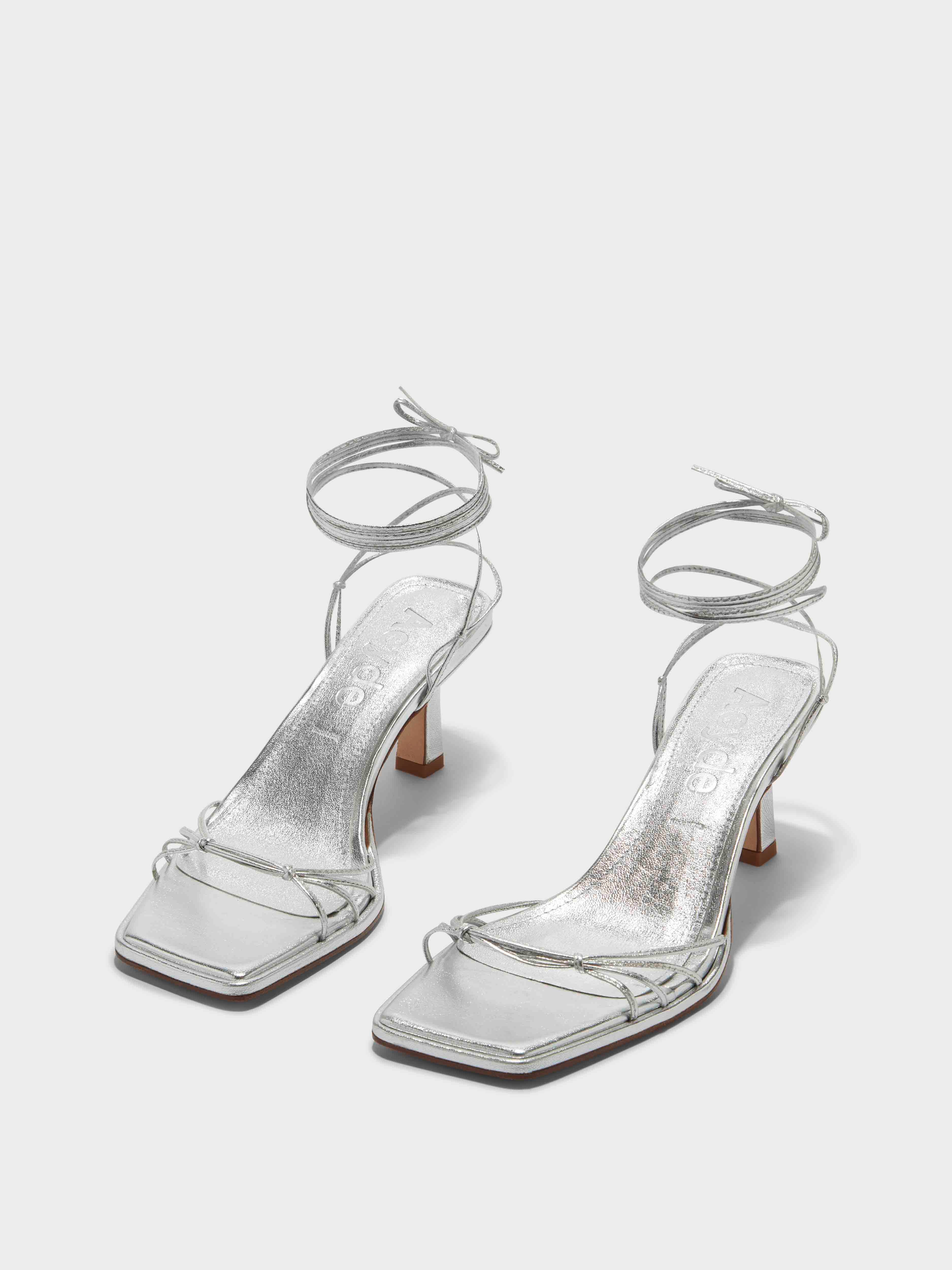 Roda Leather Lace-Up Sandals - Image 2