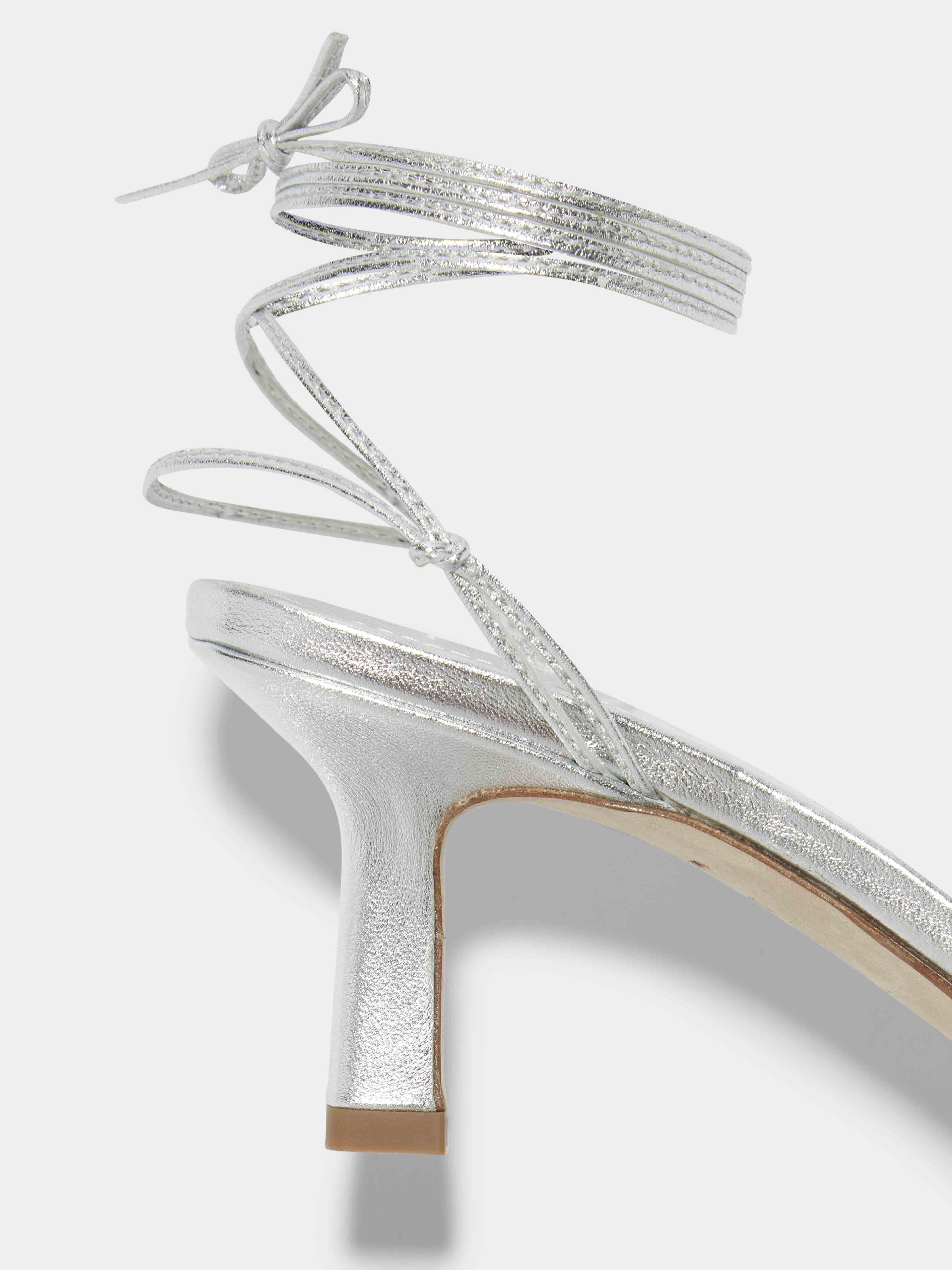 Roda Leather Lace-Up Sandals - Image 3