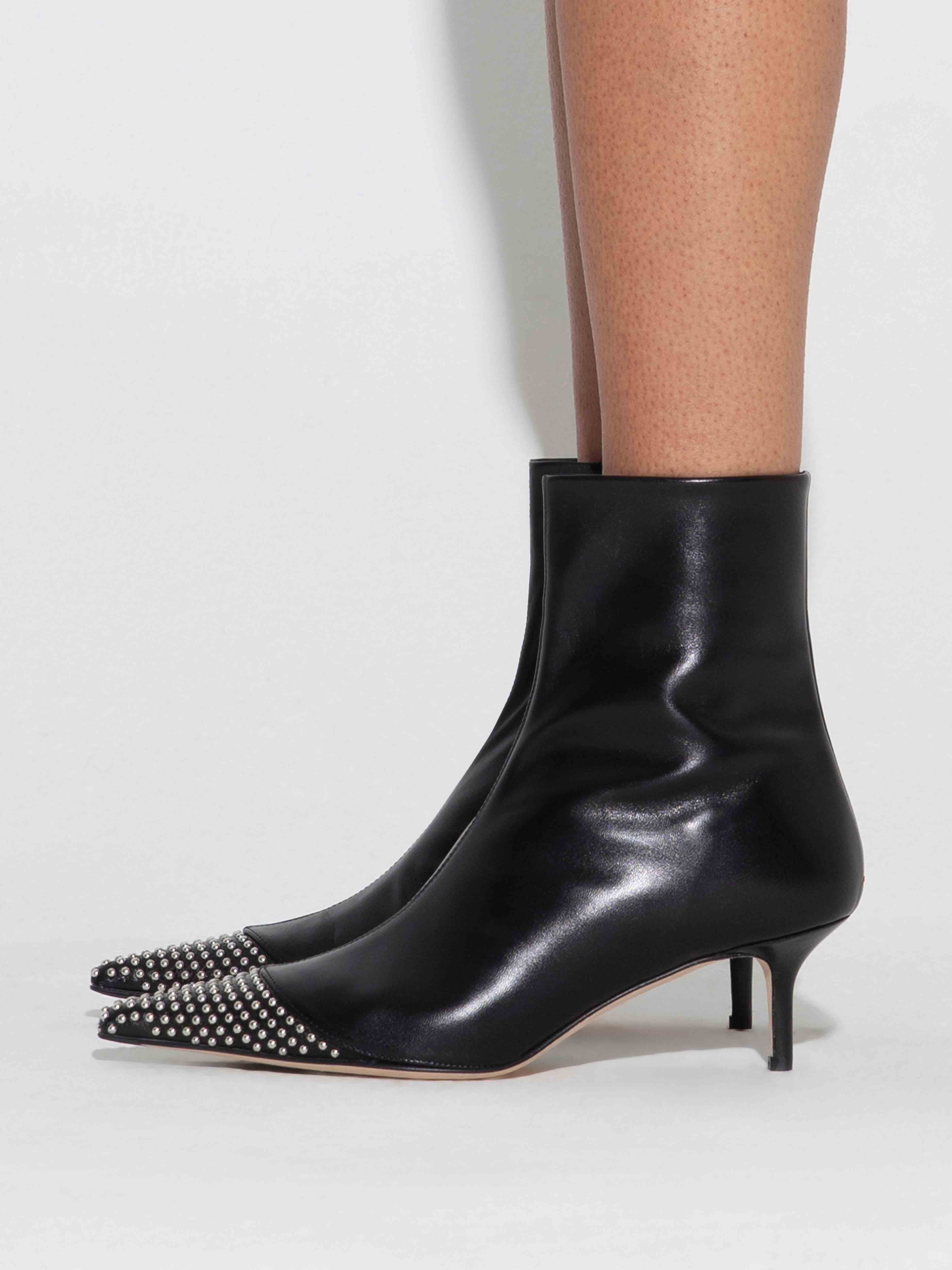 Roe Mini Stud Leather Ankle Boots - Image 6