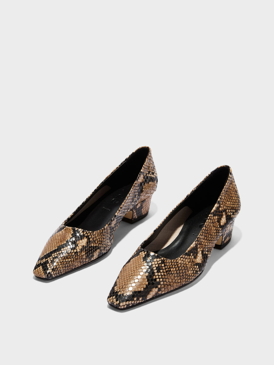 Rory Snake Print Pumps