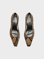 Rory Snake Print Pumps - Image 5