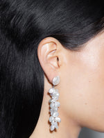 Rudi Pearl and Palladium-Plated Drop Earrings - Image 3