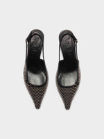 Saba Mini Stud Leather Slingback Pumps - Image 5
