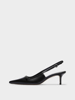 Saba Leather Slingback Pumps - Image 1