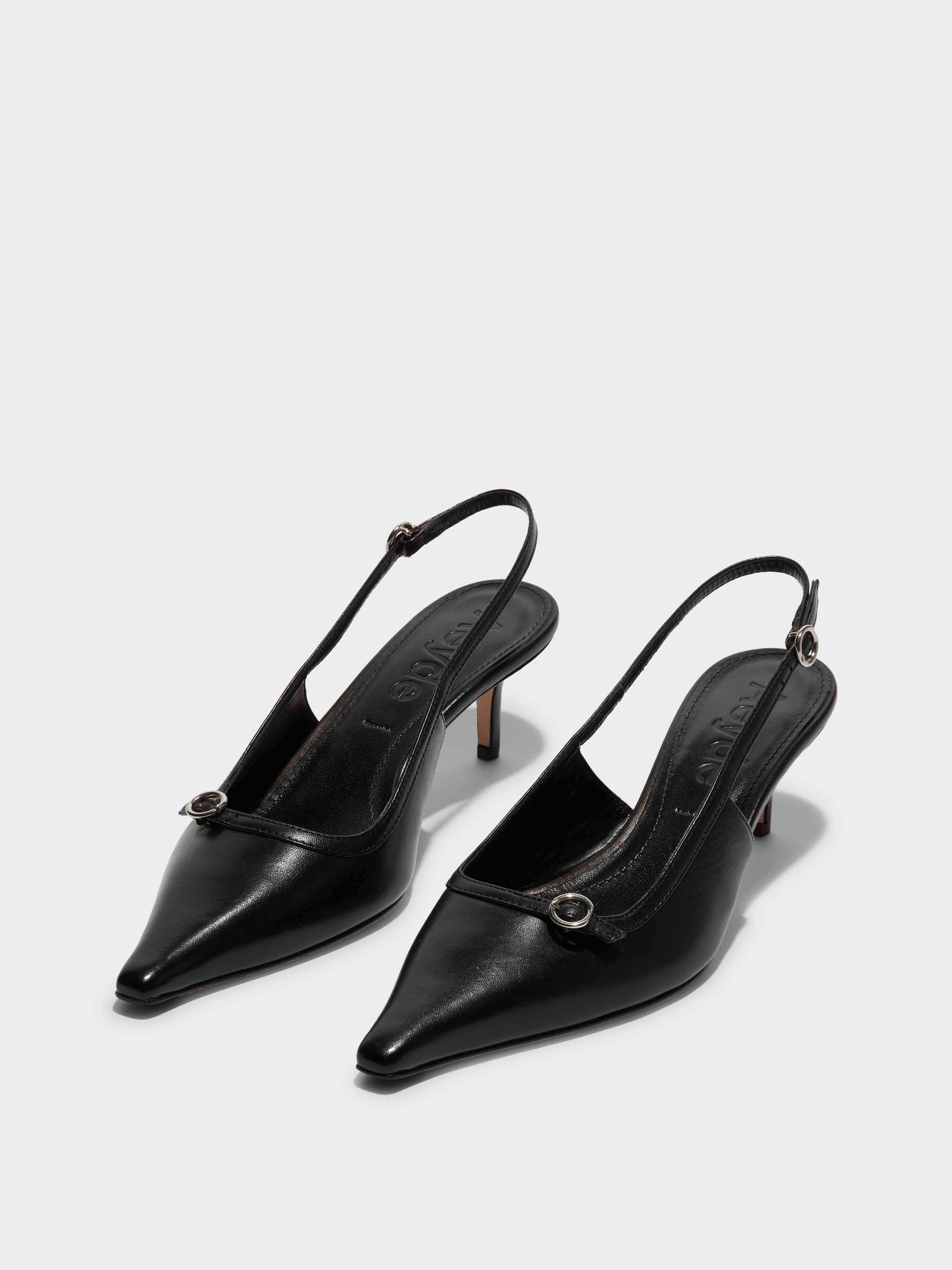 Saba Leather Slingback Pumps - Image 2