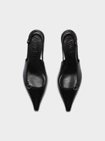 Saba Leather Slingback Pumps - Image 5