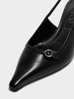 Saba Leather Slingback Pumps - Image 3