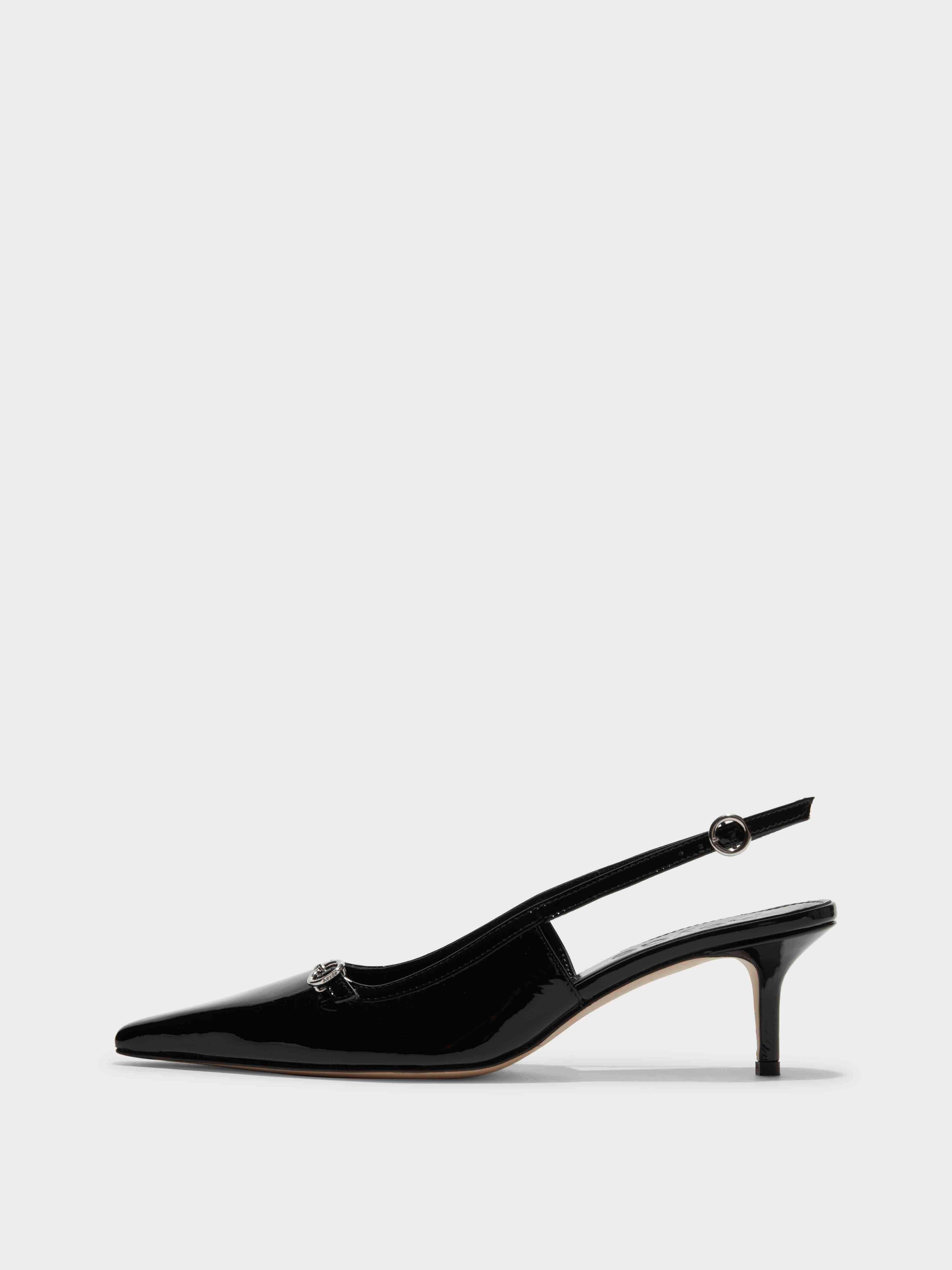 Saba Leather Slingback Pumps - Image 1
