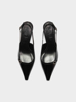 Saba Leather Slingback Pumps - Image 5