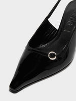 Saba Leather Slingback Pumps - Image 3