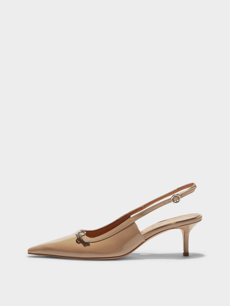 シューズ・サンダルその他 AEYDE Woman Pumps Brown CARP35KT118 MOKA AEYDE-SABA-PATENT-CALF-LEATHER