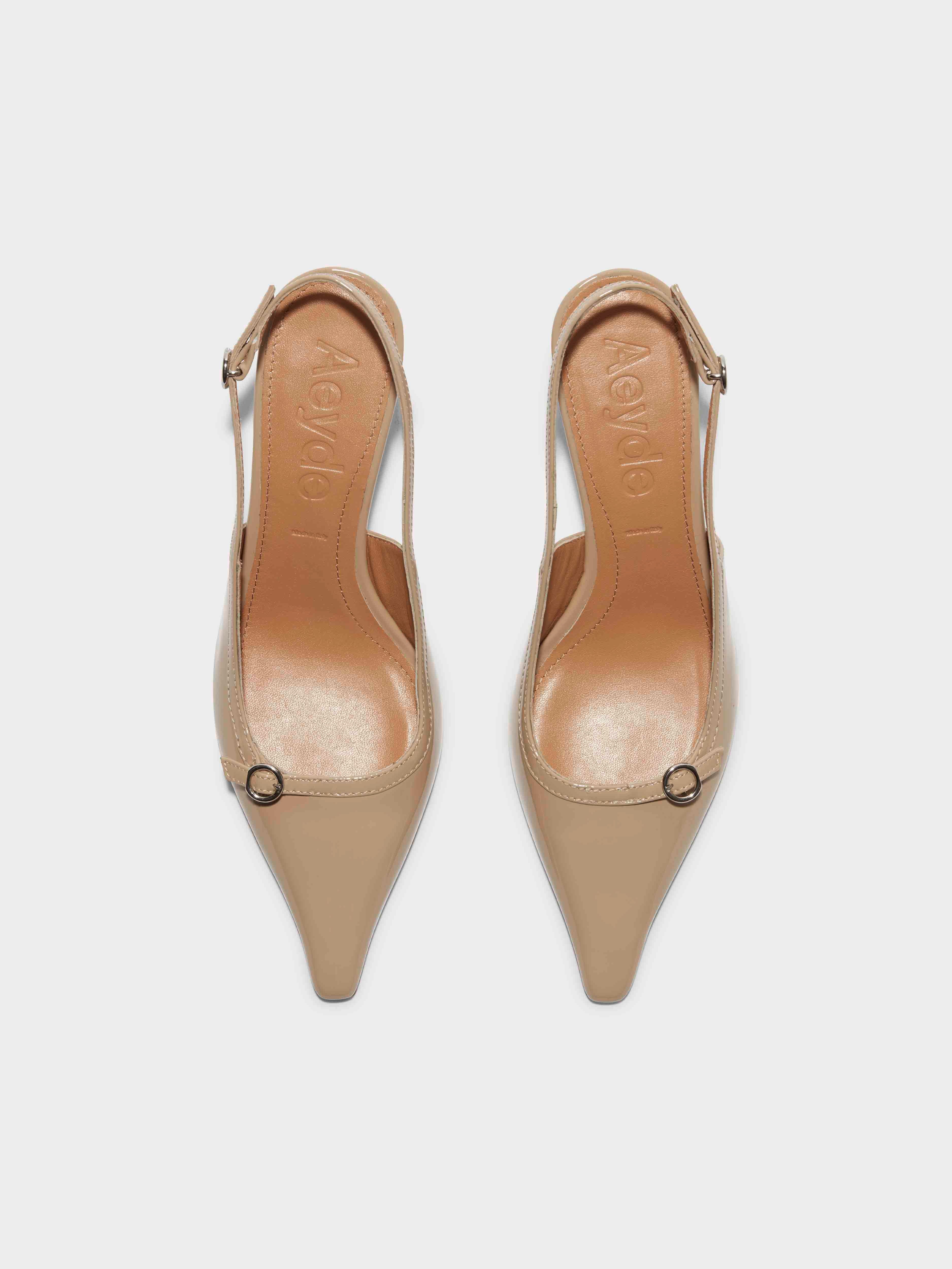 Saba Leather Slingback Pumps - Image 5