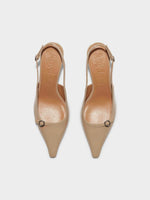 Saba Leather Slingback Pumps - Image 5