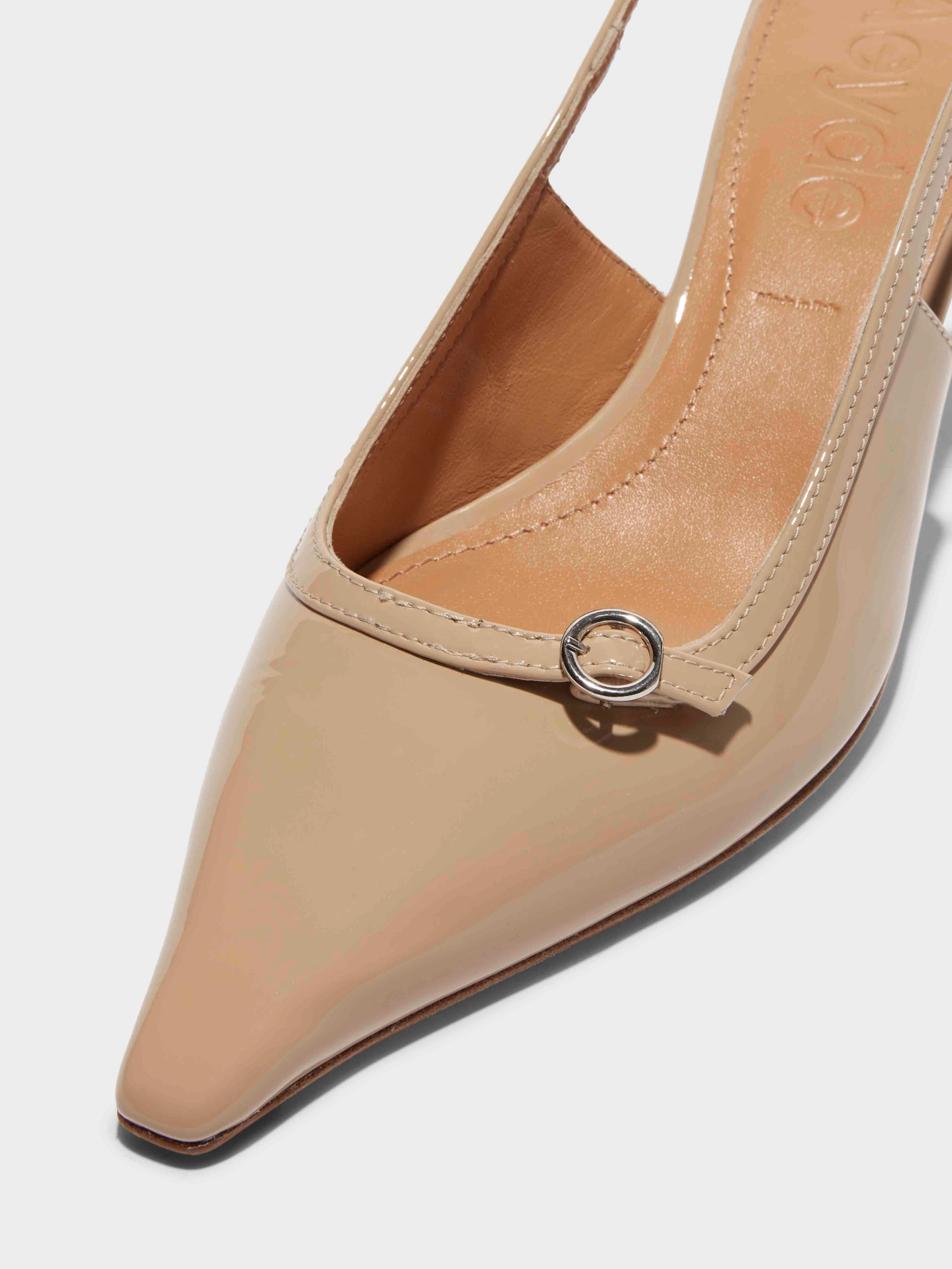 Saba Leather Slingback Pumps - Image 3
