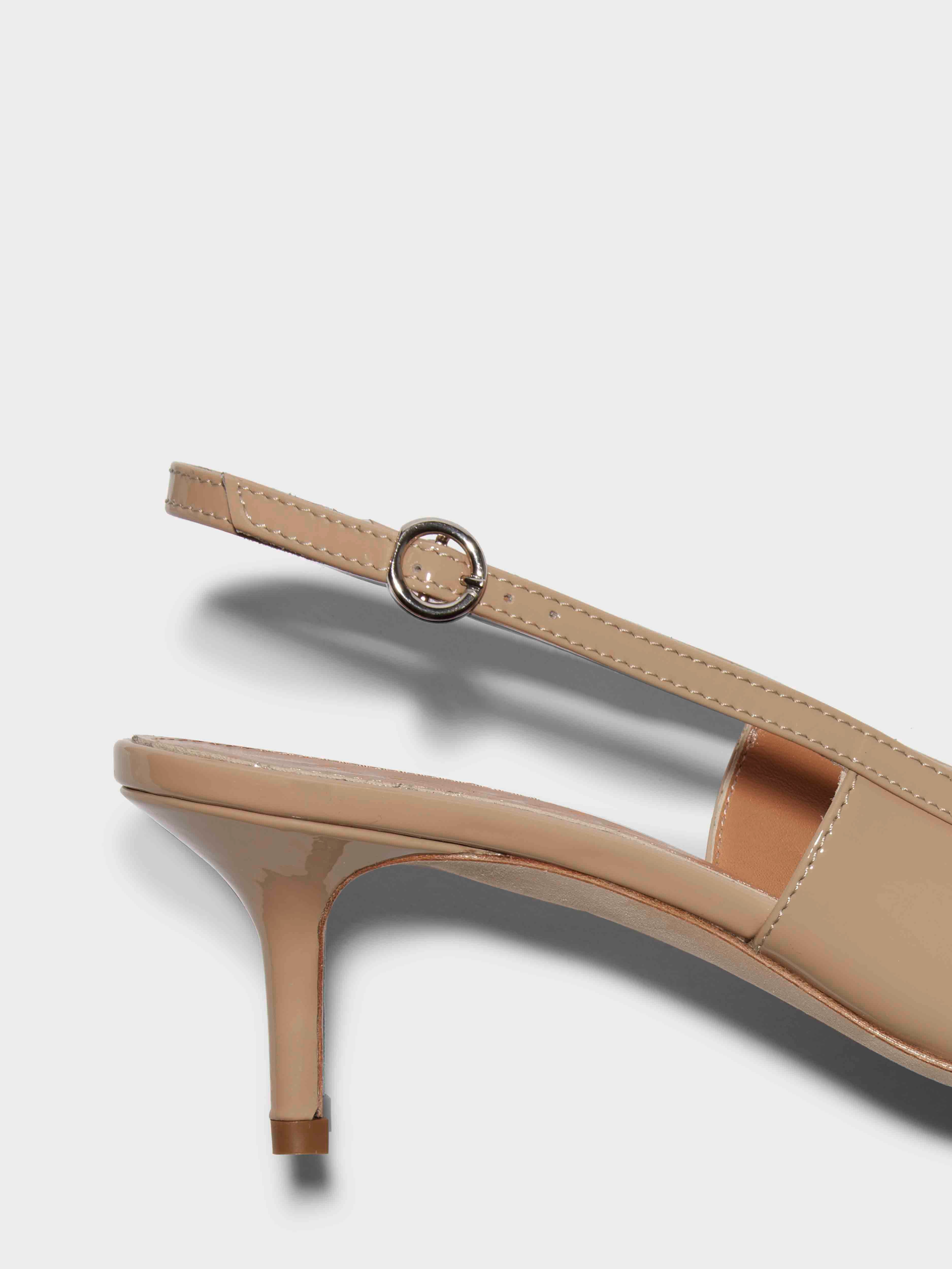 Saba Leather Slingback Pumps - Image 4