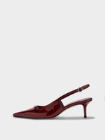 Saba Leather Slingback Pumps - Image 1