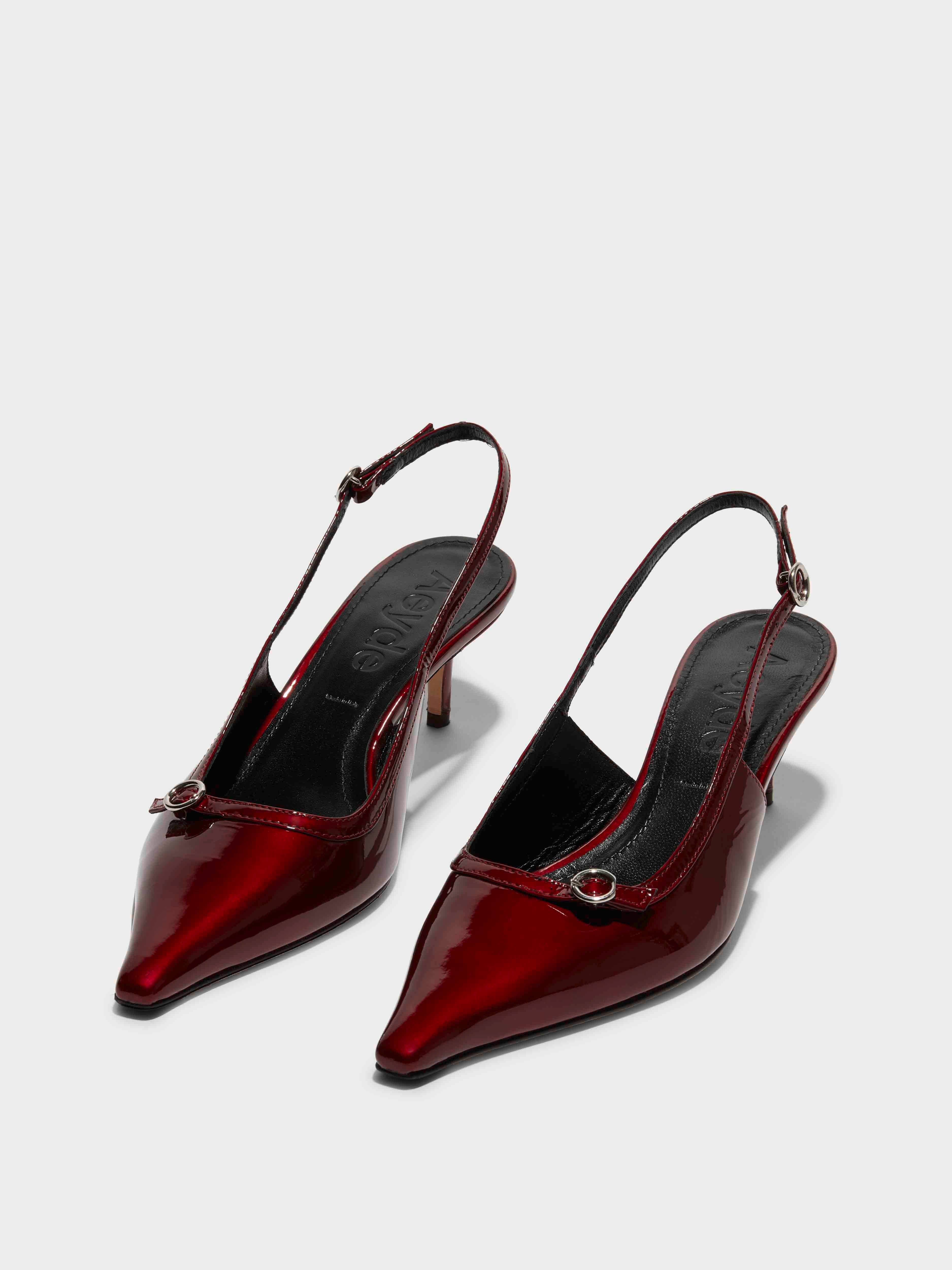 Saba Leather Slingback Pumps - Image 2
