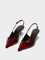 Saba Leather Slingback Pumps - Image 2