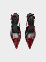Saba Leather Slingback Pumps - Image 5