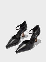 Salvi Leather Ankle Strap Pumps - Image 2