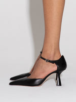 Salvi Leather Ankle Strap Pumps - Image 6