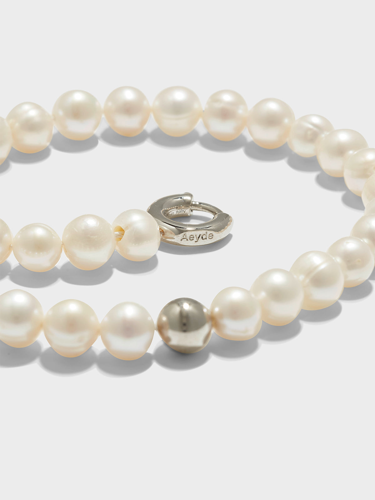 Sarin Pearl and Palladium-Plated Necklace - Image 2