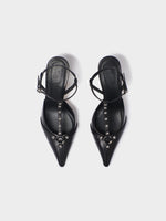 Saskia Leather T-Bar Pumps - Image 3