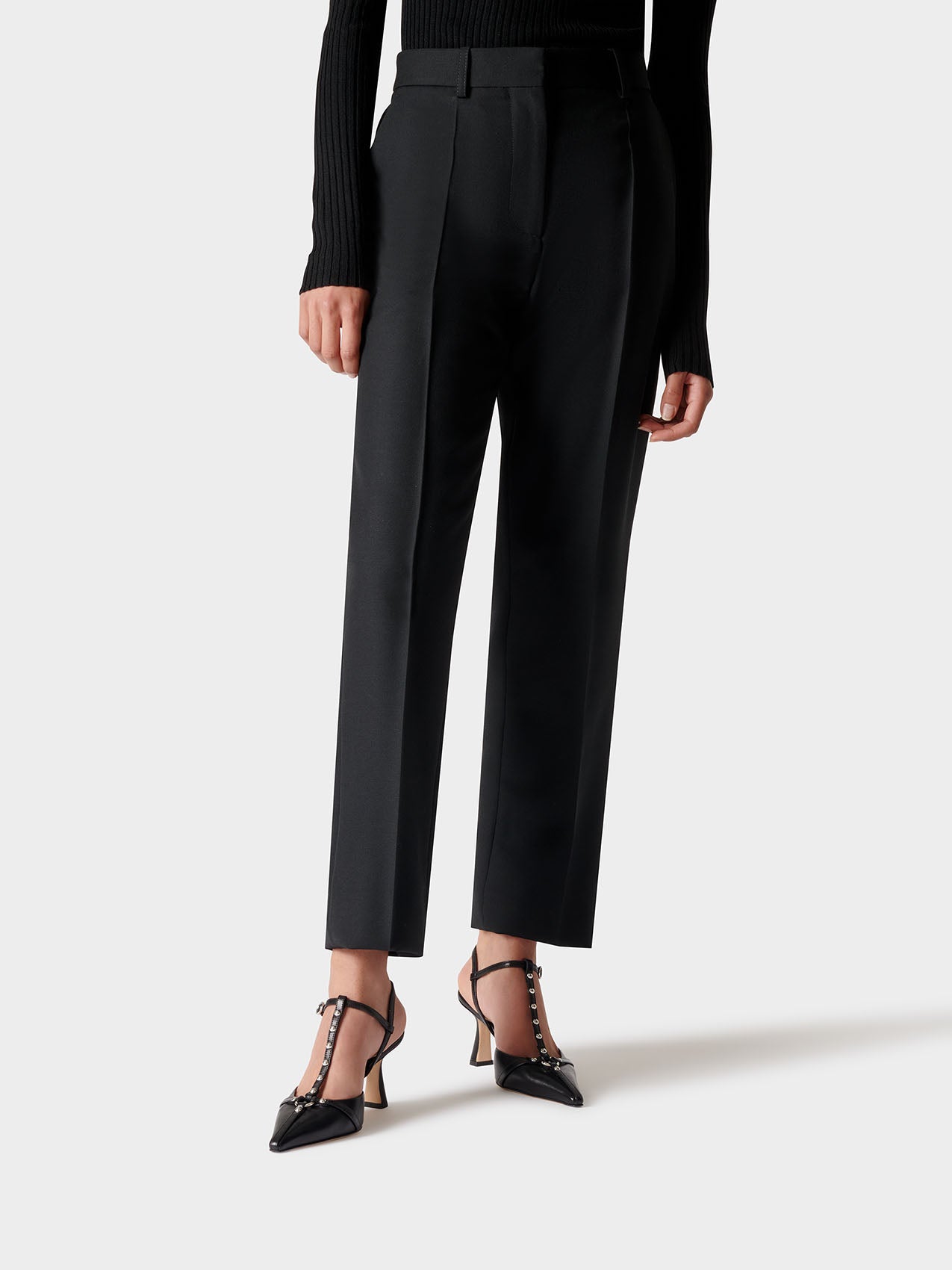 Saskia Leather T-Bar Pumps - Image 5