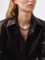 Saylor Green Agate and Palladium-Plated Necklace - Image 4