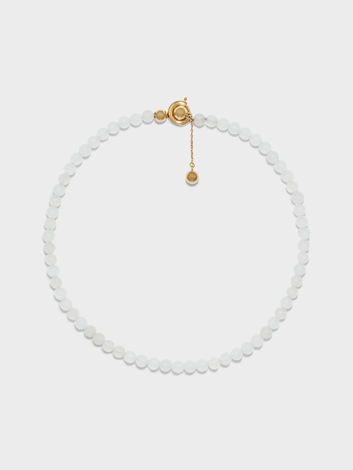 Saylor White Jade and 18kt Gold-Plated Necklace - Image 3