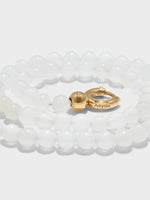 Saylor White Jade and 18kt Gold-Plated Necklace - Image 2