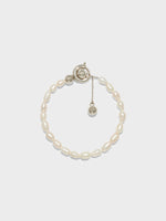 Seth Pearl and Palladium-Plated Bracelet - Image 1
