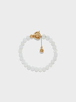 Seth White Jade and 18kt Gold-Plated Bracelet - Image 3