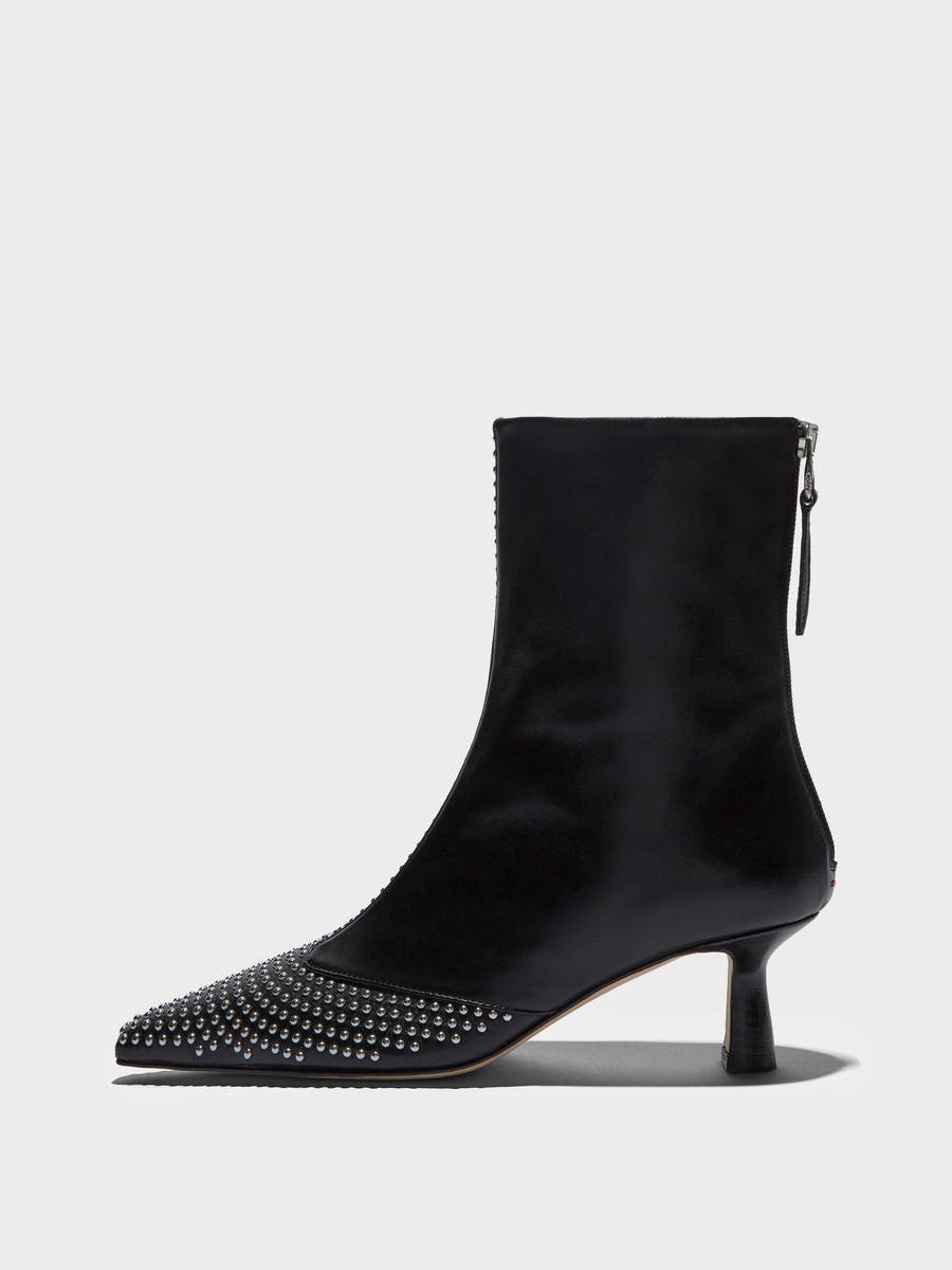 Sila Mini Stud Leather Boots