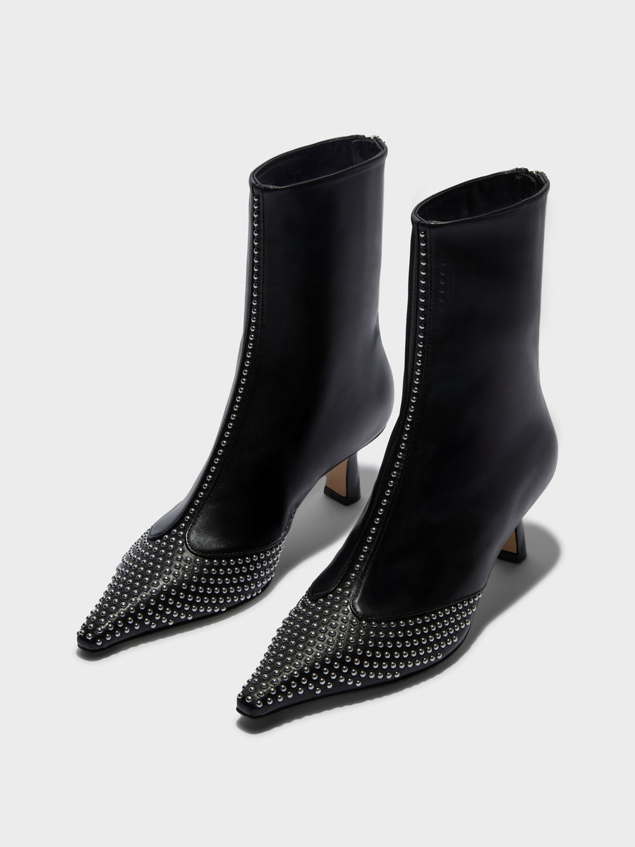 Sila Mini Stud Leather Boots