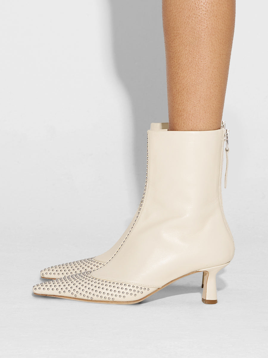 Sila Mini Stud Leather Boots