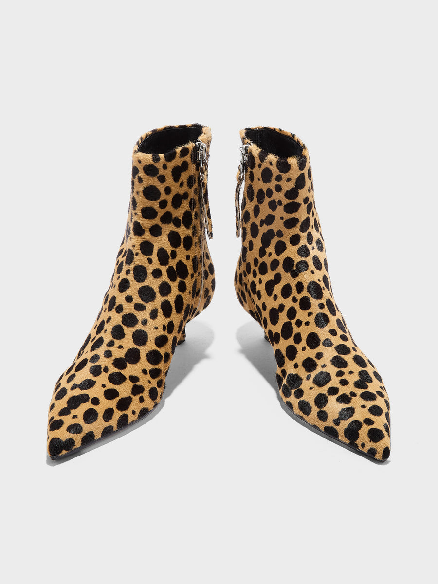 Sofie Leopard Ankle Boots
