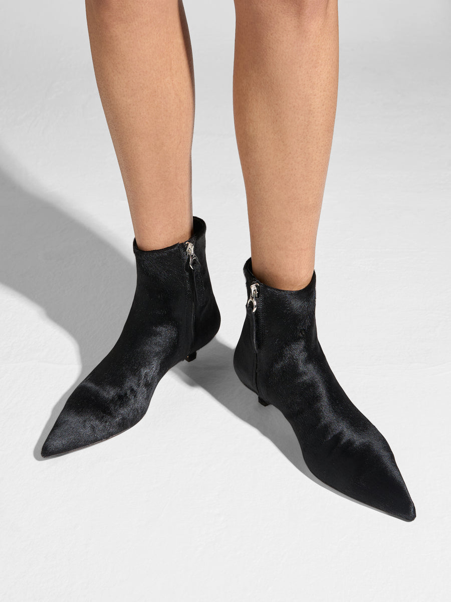Sofie Ponyhair Ankle Boots