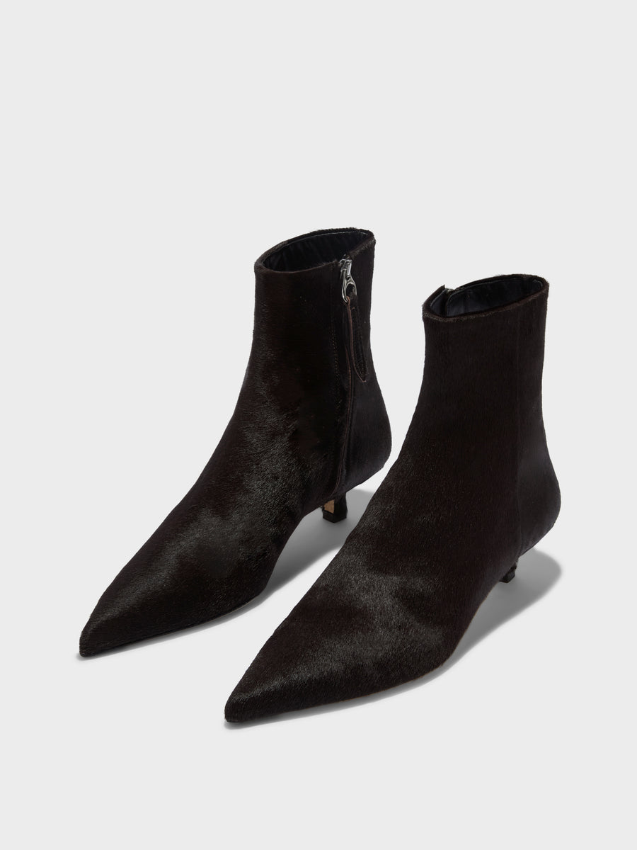 Sofie Ponyhair Ankle Boots