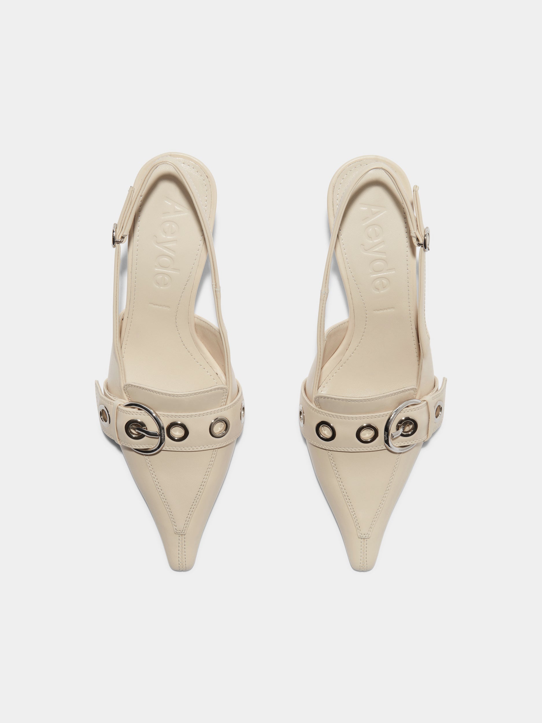 Tara Leather Slingback Pumps - Image 5
