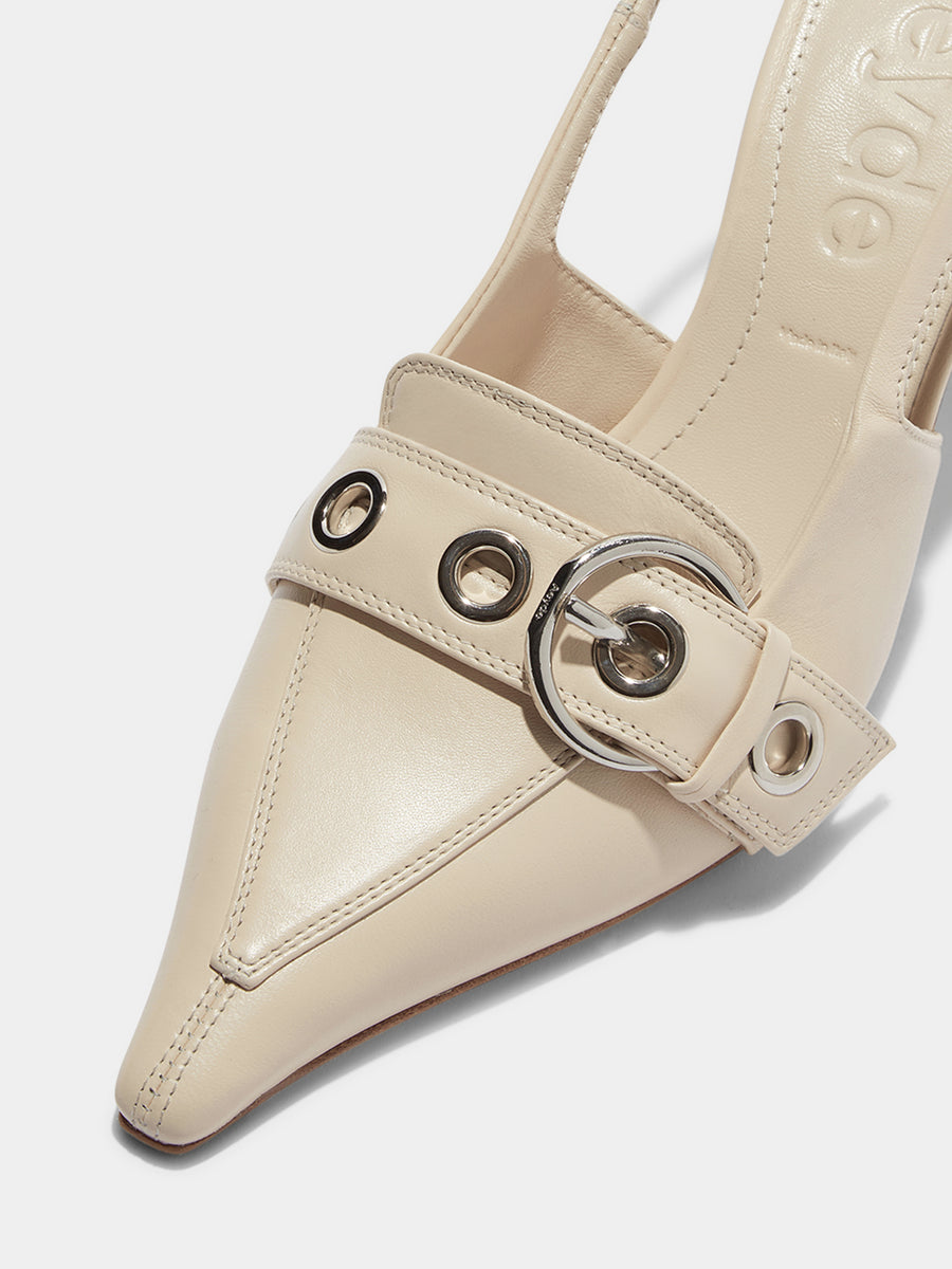 Tara Leather Slingback Pumps