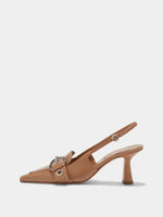 Tara Leather Slingback Pumps - Image 1