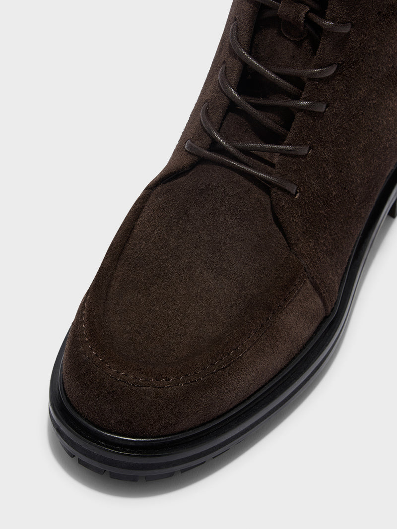 Tate Suede Lace-Up Ankle Boots