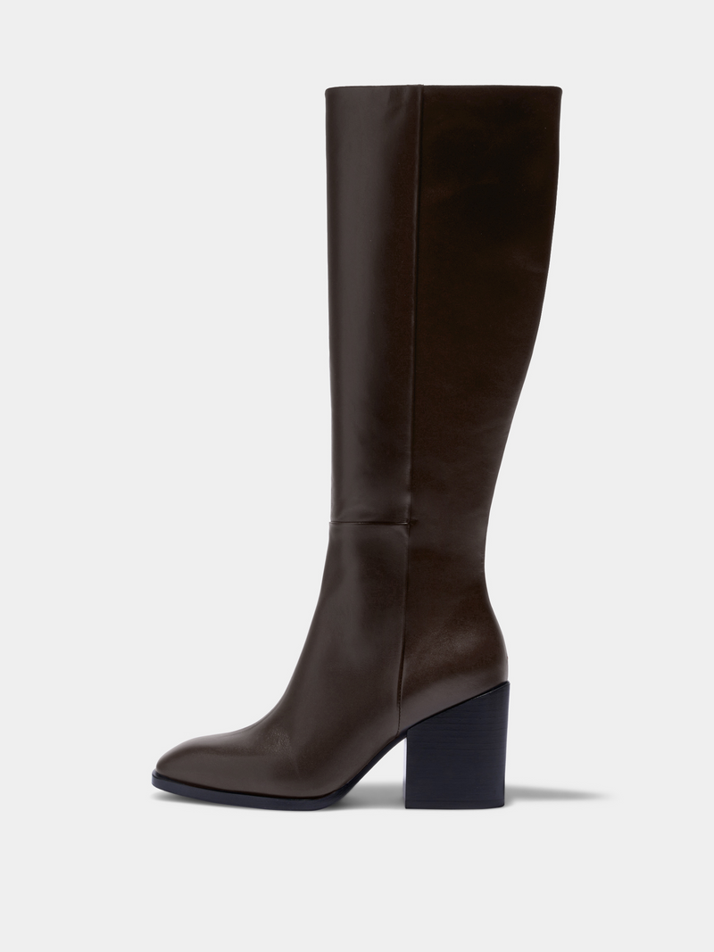 Teresa Leather Knee-High Boots