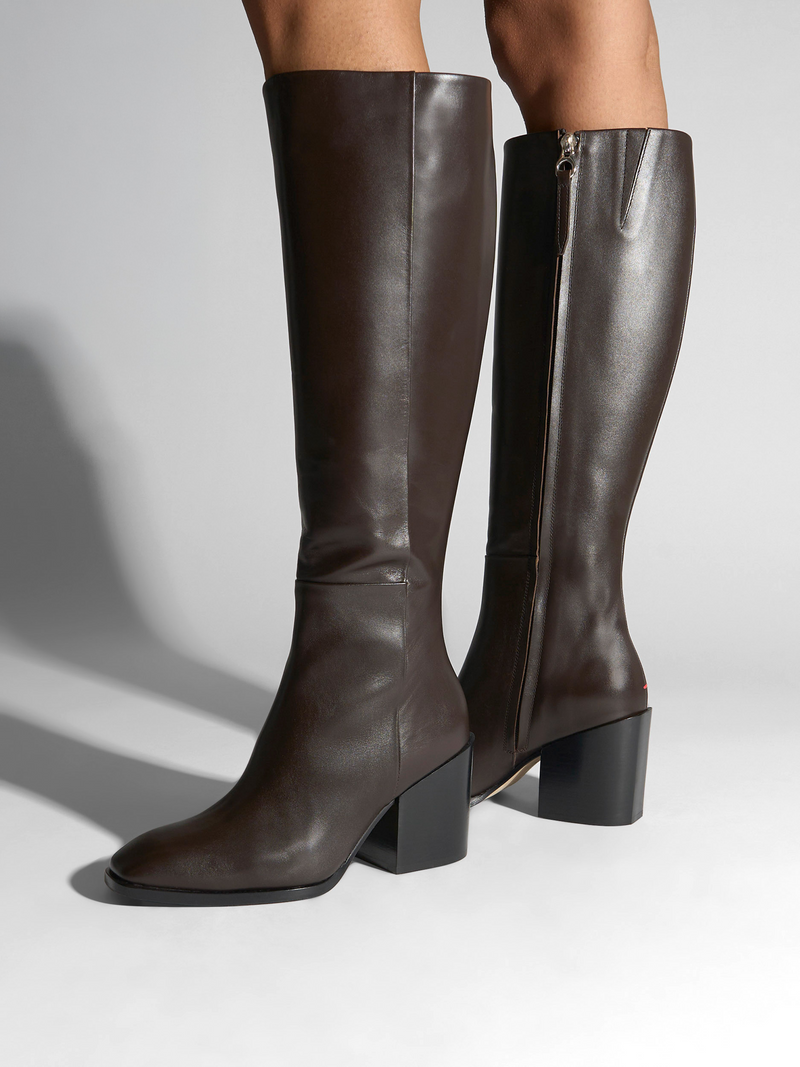 Teresa Leather Knee-High Boots